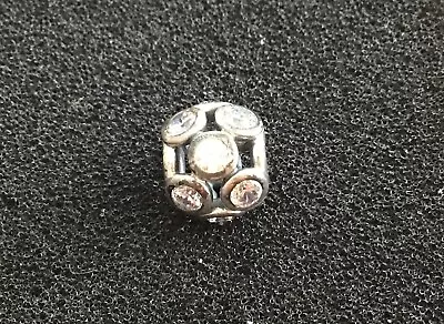 Genuine  PANDORA Clear Openwork Sparkling Circles Charm 925 • £5