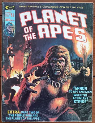 Planet Of The Apes #13 Curtis/marvel Comics October 1975 Vg/fn • £13.99