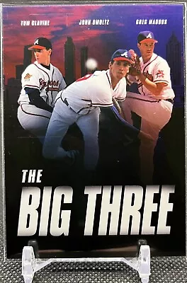 2021 Topps Archives The Big Three Movie Poster GLAVINE SMOLTZ MADDUX! Braves • $1.49