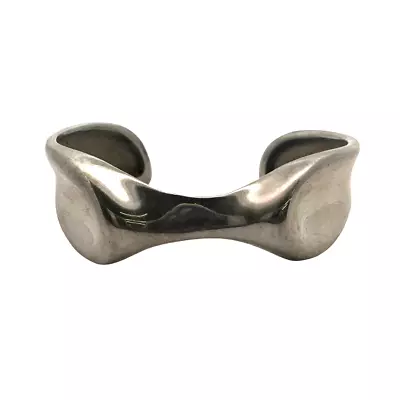 Tiffany & Co. Elsa Peretti Sterling Silver Wave Cuff Bracelet-6 -A2964 • $199.99