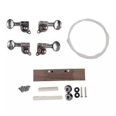 $17.90 • Buy DIY 26inch Tenor Ukulele Guitar Kit With Rosewood Bridge Bone Saddle Nut