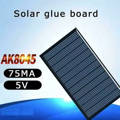 $1.96 • Buy 5V 75MA Mini Solar Panel System For DIY Battery Cell Supply E1X8 Phone J1X5