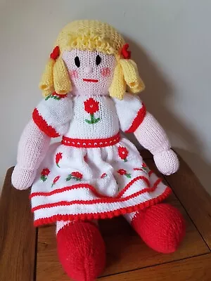 Hand Knitted Toys.  ROSIE A SWEET DOLLY  • £15.95