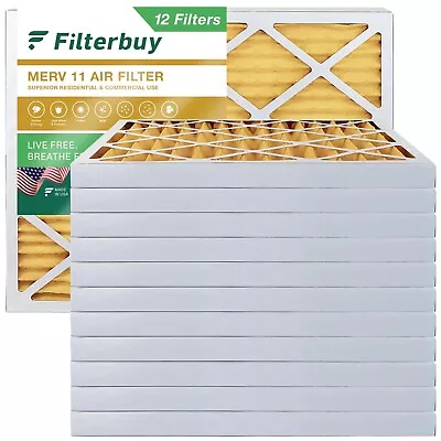 Filterbuy 20x25x2 Pleated Air Filters Replacement For HVAC AC Furnace (MERV 11) • $139.68