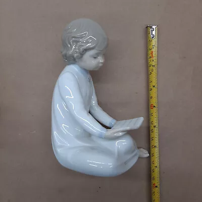 Zaphir Lladro Porcelin Figurine Girl Reading Book By Jose Puche 7  EUC! • $39.95