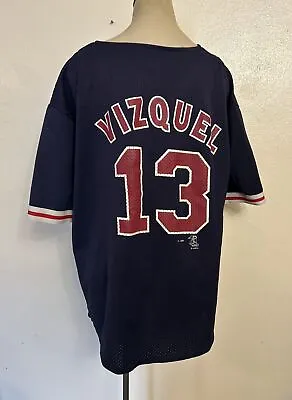 Vintage Omar Visquel Cleveland Indians Jersey Size Medium • $19.99