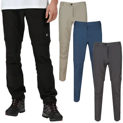 Regatta Mens Highton Trousers Zip Off Polyamide Stretch Walking Trouser Short • £22.52