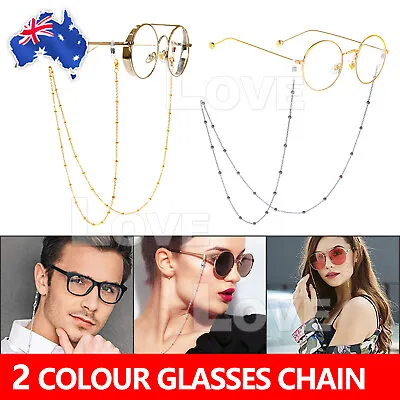 $5.95 • Buy 2x Eye Sunglasses Strap Spectacles Eyewear Chain Holder Cord Lanyard Necklace
