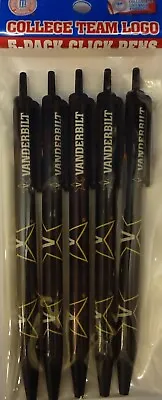 Vanderbilt Commodores 5 Pack Ink Pens • $10.99