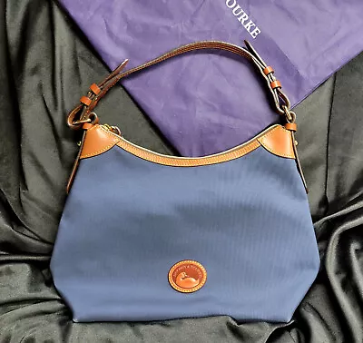 Dooney & Bourke Nylon Navy Blue Erica Hobo Shoulder Bag • $120