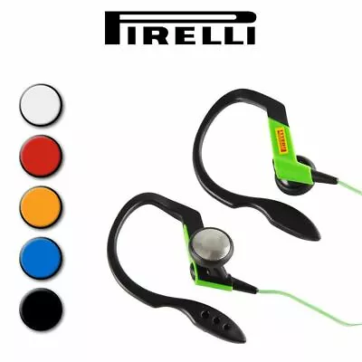 Pirelli Ear Clip Sports Headphones Bass Pipe Design 3.5mm Stereo Jack 15mm Unit • £4.81