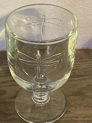 La Rochere Dragonfly Glass Goblets Made In France Set Of 4 • $39.99