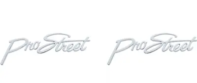 Ford Chevy Pickup Truck Custom Pro Street Script Emblems Pair Rat Rod Dodge • $30.62