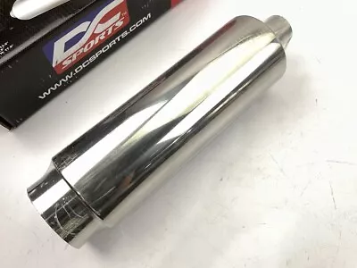 Dc Sport EX-5012 Stainless Steel Muffler With Polished Tip 2  Inlet 4  Outlet • $49.99