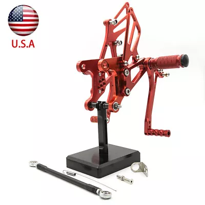 For Ninja ZX6R ZX636 2005 2005 2007 2008 CNC Rearset Footrest Footpegs Pedal GP • $109.99