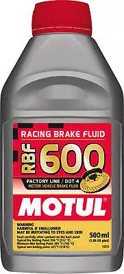 Motul 1/2L Brake Fluid RBF 600 - Racing DOT 4 • $245.52