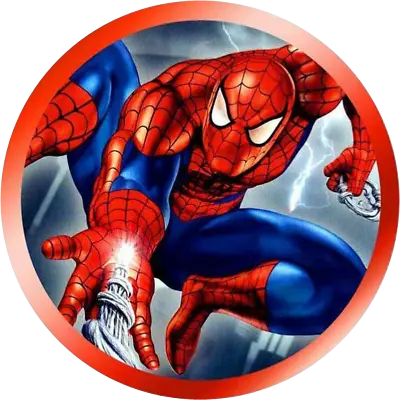 Personalised Spiderman Edible Icing Round Or Square Cake Topper Pre-Cut 7.5  • £4