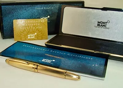 MONTBLANC MEISTERSTUCK No. 146 FOUNTAIN PEN - 22K GOLD PLATED LE GRANDE - 1980's • $65.67