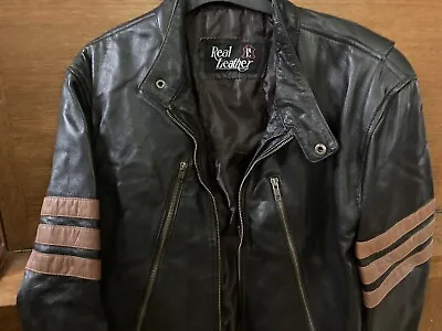 £25 • Buy Wolverine Leather Jacket - SIZE Euro MEDIUM (the Xl Label Is ASIAN Size)