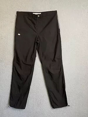 Versace Jeans Couture Casual Pants Mens Size 34/48 Solid Black Ankle Drawstring • $40