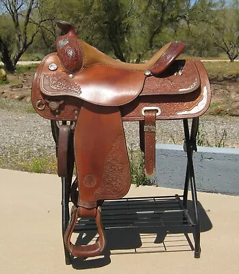 Circle Y Richard Shrake Resistance Free Equitation Show Pleasure Saddle 16.5  • $950