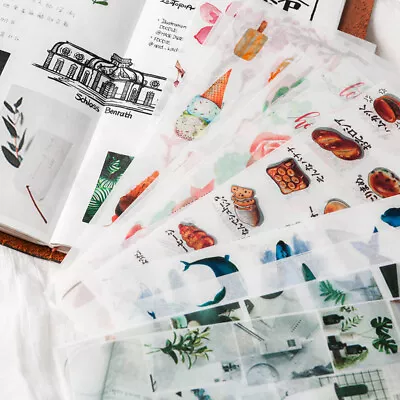 $2.29 • Buy 3Pcs Stickers Paper Book Stationery Bullet Journal Japanese Style Gift Diary