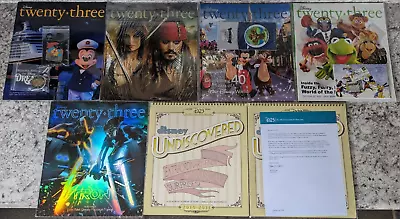 Disney D23 Club 2010 2011 Magazine Lot With Extras - Pins Patches Calendars • $76.14