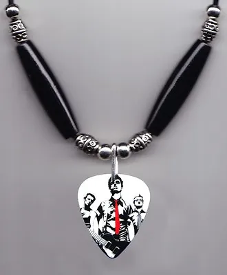 Green Day Band Photo Guitar Pick Necklace #3 • $11.99