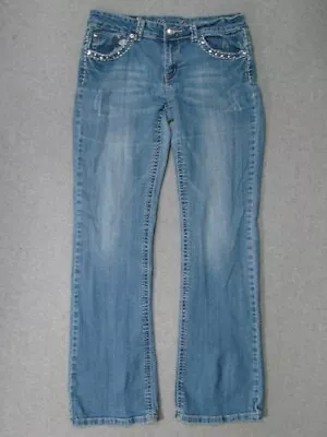 UC13432 **MISS CHIC** BOOT CUT WOMENS JEANS Sz11; NICE JEANS! • $18