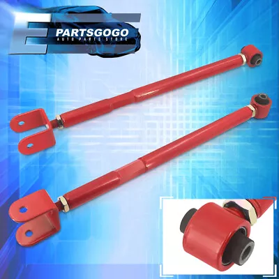 For 92-06 BMW 3-Series E36 E46 Adjustable Rear Lower Camber Kit Control Arms Red • $41.99