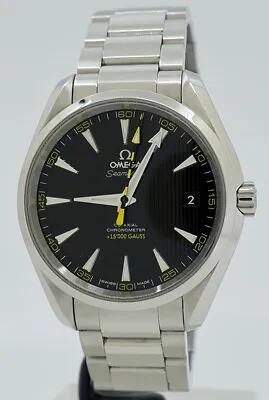 Omega Ref 23110422101002 Steel 41mm Black Dial Seamaster Aqua Terra 15000 Gauss • $6600