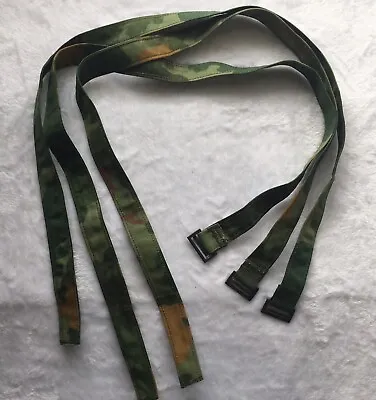 Vietnam USMC Shelter Half Sleeping Bag Straps Mitchell Camouflage Set Of 3 • $18