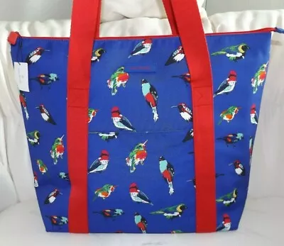 VERA BRADLEY Insulated Large Cooler Tote - Mini Tody Birds Blue - New With Tag • $59.95