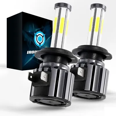 $31.75 • Buy 6-Side H7 LED Headlight Bulbs High/Low Beam Conversion Kit White Car Truck Light