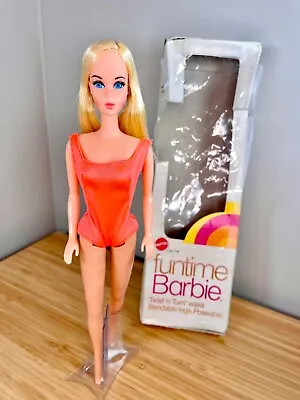 HTF Vintage European Funtime Barbie High Color Original Swimsuit And Box • $200