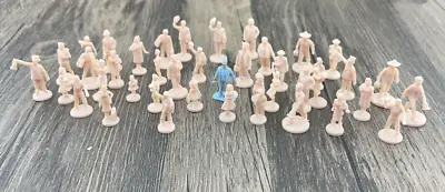 Vintage PlasticVille Tiny Figures Train Unpainted Lot Of 42 (Missing 6) HO Scale • $9.99