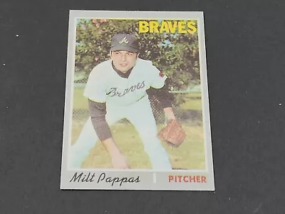 1970 Topps #576 Milt Pappas Baseball Atlanta Braves Original Owner • $3.50