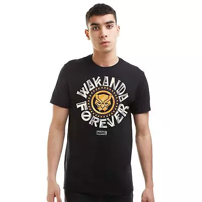 Marvel Mens T-Shirt Black Panther Wakanda Street Top Tee S-2XL Official • £13.99