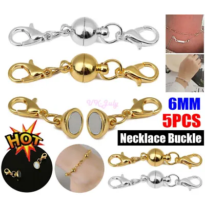 Strong Magnetic Clasp Converter Necklace Or Bracelet Easy Clasp Connector NEW • £5.06