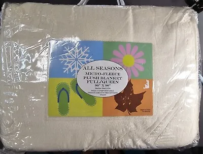 All Seasons Soft Plush Micro-Fleece Blanket Full/queen 90 ×90  New Very Soft • $14.36