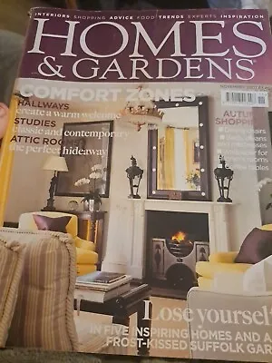 Homes & Gardens Magazine November 2007 Back Issue Id: • £4.49
