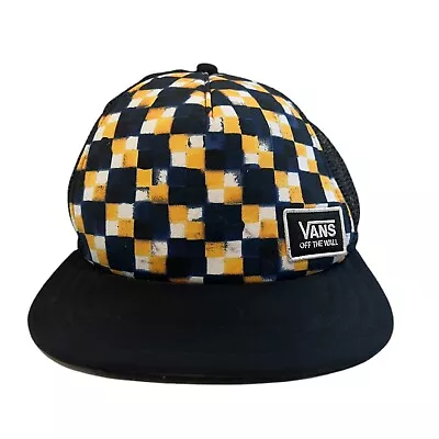 Vans Off The Wall Men's Beach Band Check Trucker Hat Cap • $8