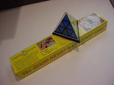 Vintagesealed 1981 PYRAMINX GOOD NEWS BAD NEWS GAME Brain Teaser Rubik's Cube • $29.99