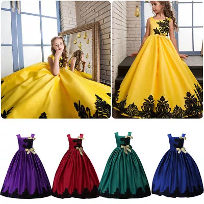 $21.99 • Buy Flower Girl Birthday Wedding Gown Bridesmaid Pageant Formal Performance Dresses