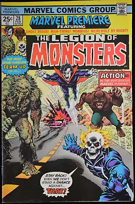 Marvel MARVEL PREMIERE #28 (FN) - 1st App. Legion Of Monsters • $229.45