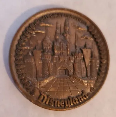 DISNEYLAND Coin Token Medallion 5 Lands & Main Sreet Walt Disney Vintage Bronze • $13.50