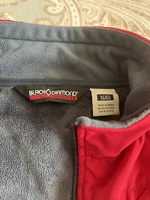  Mens Black Diamond Double DIamond Red Soft Shell Jacket - XL • $45