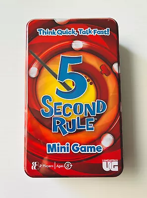 5 Second Rule Mini Game New & Sealed • $25