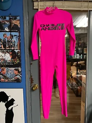 New S CHARLIE’S ANGELS Jumpsuit COSTUME Halloween Cosplay Tv Show Full Body PINK • $14.99