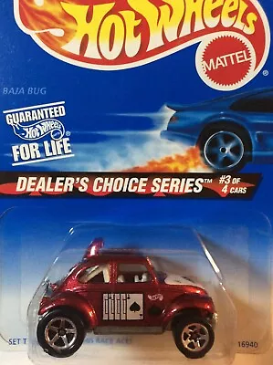 1997 Hot Wheels SERIES Dealer's Choice 3/4 Metallic Red VW BAJA BUG #567 Metal • $1.29